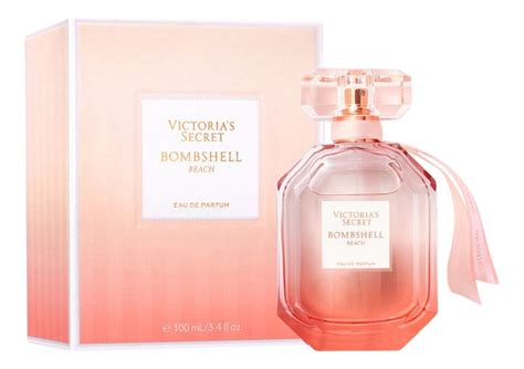 Victoria%27s secret bombshell beach - Tropical Lily of the Valley and radiant woods add the warmth of the sun. It’s a sun-drenched blend of tropical florals and bright grapefruit at the beach— capturing the scents and feel of luxuriating in the sand at an exclusive island escape. Victoria's Secret Bombshell Beach is available in 7, 50 or 100 ml Eau de Parfum or 250 ml Body Mist.